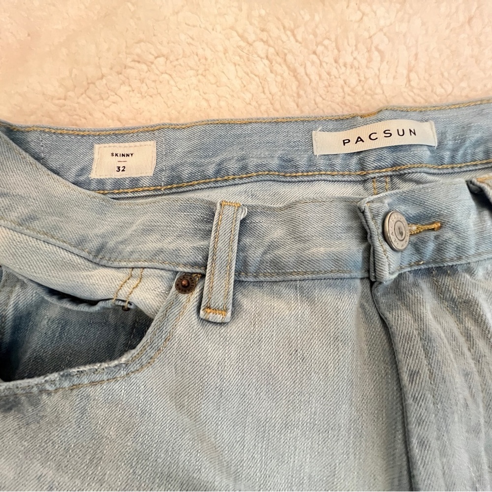 PacSun Blue skinny Shorts - Picture 4 of 6